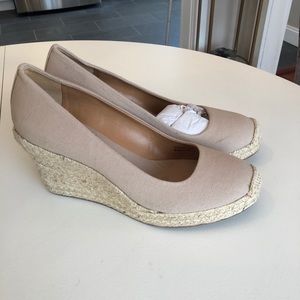 Canvas Espadrille Wedges